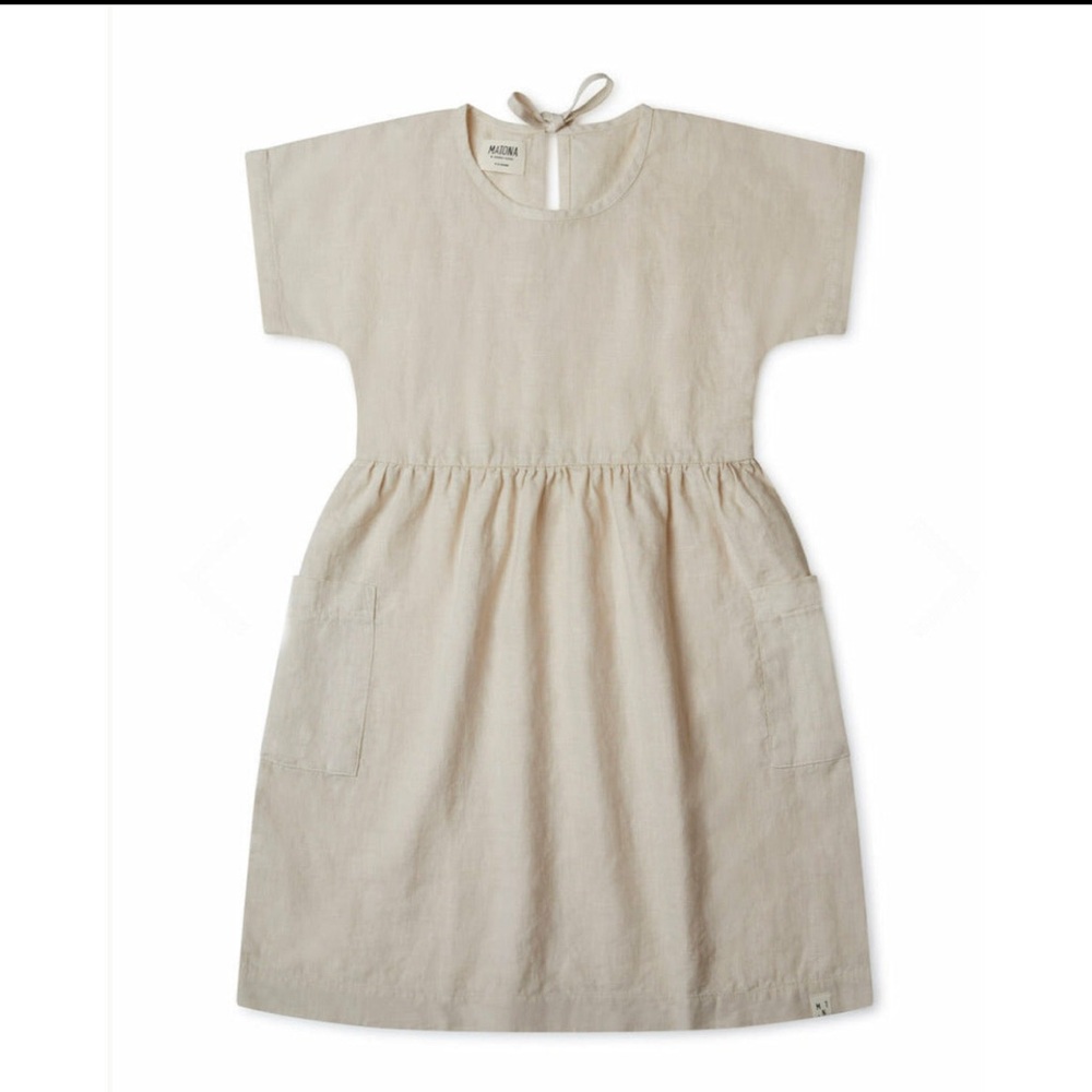 Eden Dress -Milk Linen